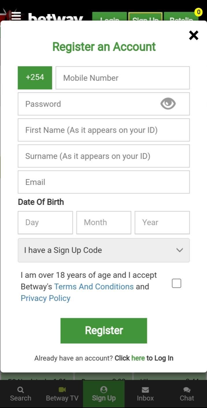 Betway Registration