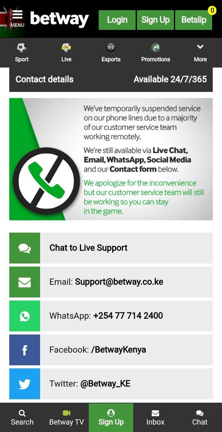 Betway Support