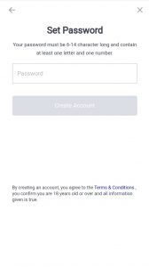 sportybet registration password