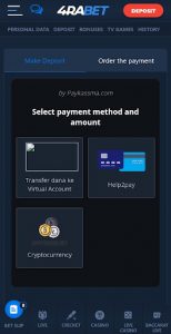 4rabet payment methods